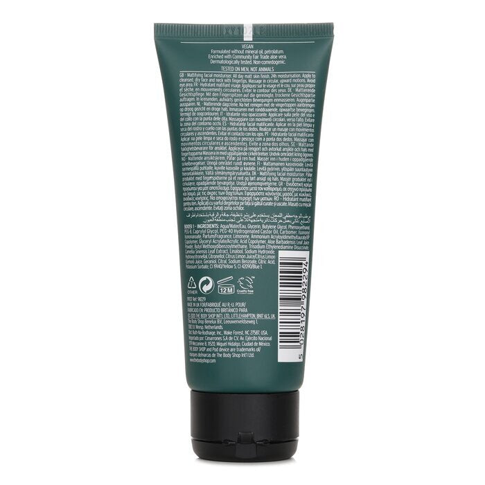 The Body Shop Groene thee en citroen matterende moisturizer voor mannen 100 ml