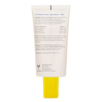 Supergoop Unseen Zonnebrandcrème SPF 50 50ml