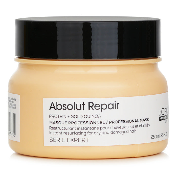 L'Oreal (NB-CN) - Absolut Repair Gold Quinoa + Protein Instant Resurfacing Mask (For Dry and Damaged Hair) 250ml