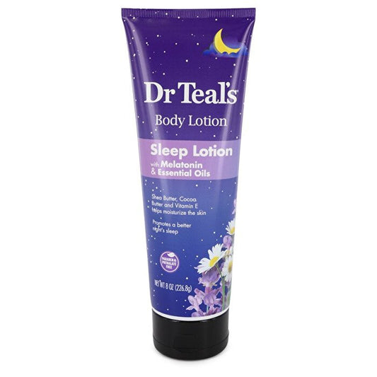 Dr Teal's Dr Teal's Sleep Lotion Slaaplotion met melatonine en essentiële oliën Bevordert een betere nachtrust (Sheaboter, cacaoboter en vitamine E 240 ml/8 oz)
