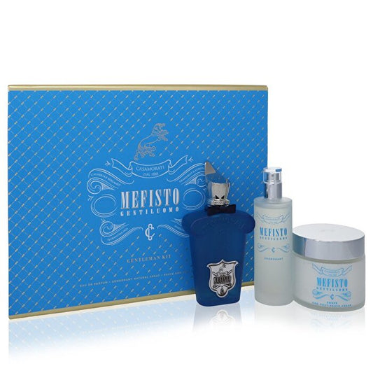 Xerjoff Mefisto Gentiluomo Gift Set - Eau De Parfum Spray + Deodorant Spray + 6.7 oz Scheer- en aftershavecrème