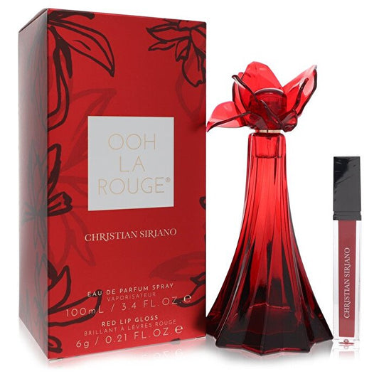 Christian Siriano Christian Siriano Ooh La Rouge Eau De Parfum Spray + Rode Lipgloss 3.4 oz 100ml/3.4oz