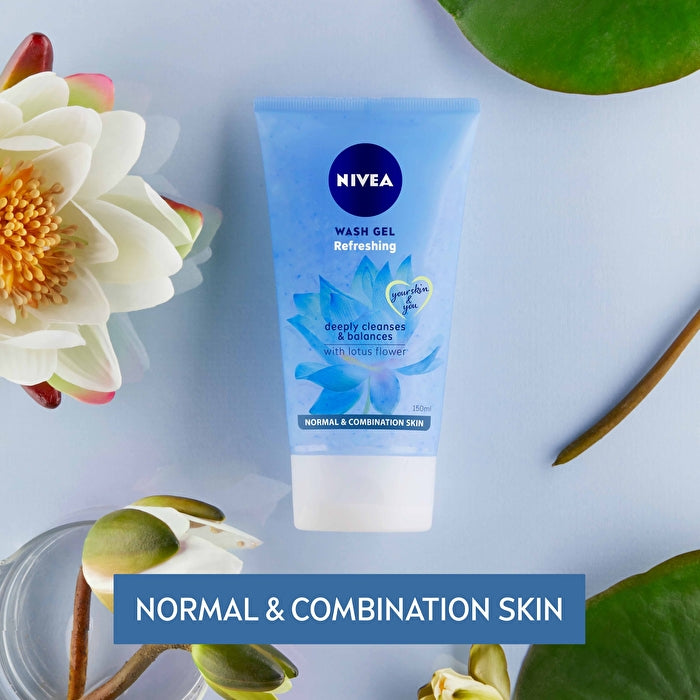 Nivea Verfrissende Gezichtsreiniger Gel Reiniger met Lotusbloem 150ml