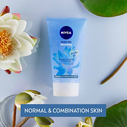 Nivea Verfrissende Gezichtsreiniger Gel Reiniger met Lotusbloem 150ml