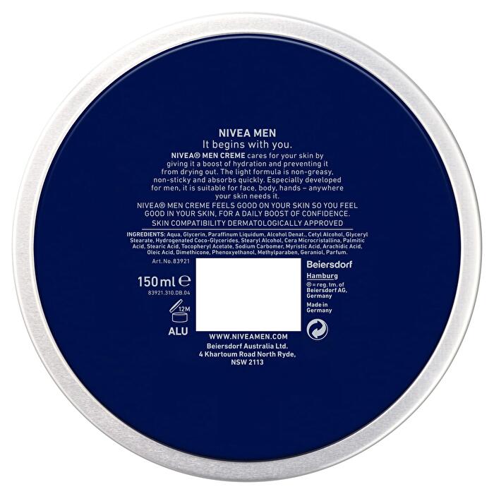 Nivea Men Crème Gezicht Lichaam Handen 150ml/5oz