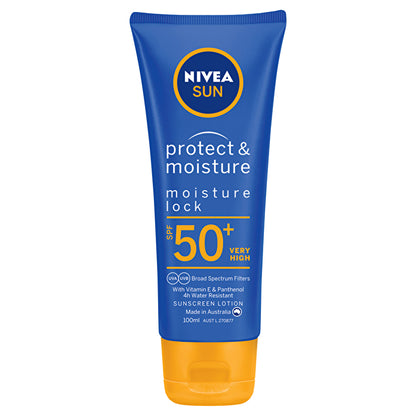 Nivea Protect &amp; Moisture Moisture Lock SPF 50+ Zonnebrandlotion