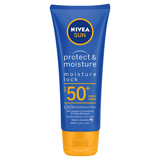 Nivea Protect &amp; Moisture Moisture Lock SPF 50+ Zonnebrandlotion