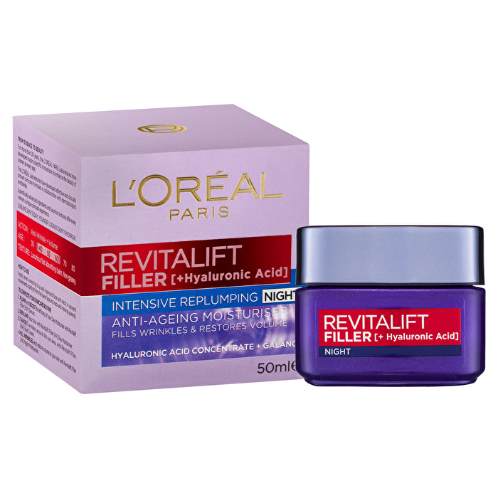 L'oreal Revitalift Filler (ha) Intensieve Herstellende Anti-aging Nacht 50ml