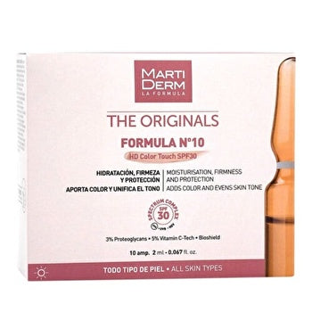 Martiderm The Originals Formula Nº10 HD Color Touch Ampoules SPF 30 10x 2ml