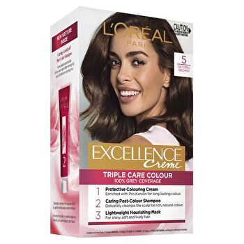 L'Oreal Paris Excellence Crème Permanente Haarkleuring - 5 Natuurlijk Bruin