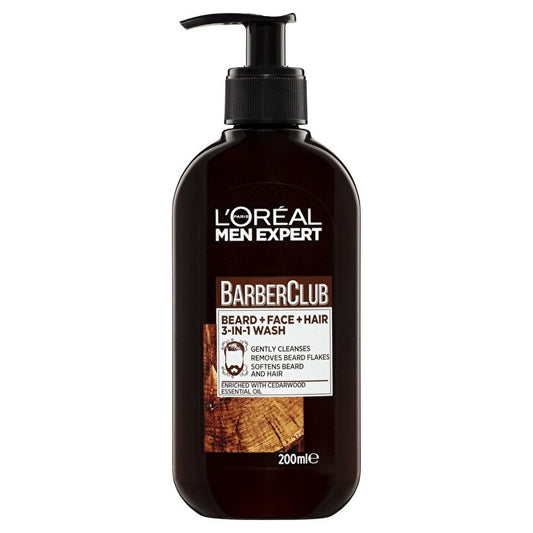 L'Oreal Paris Men Expert Barber Club 3-in-1 Baard + Gezicht + Haarreiniger