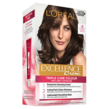 L'Oreal Paris Excellence Crème Permanente Haarkleuring - 4 Donkerbruin