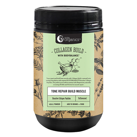 Nutra Organics Collageen Build met bioactieve collageenpeptiden + magnesium ongeparfumeerd 450g